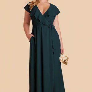 Birdy Grey Bridesmaids Dress – Jackson Style (Chiffon) – Emerald Green